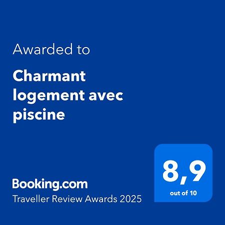 Charmant Logement Avec Piscine 贝尔热拉克 外观 照片